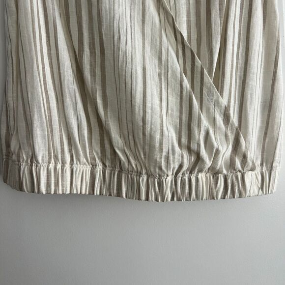 sz S,New with tags Splendid faux wrap linen blend sleeveless stripe blouse $128 - Picture 10 of 14
